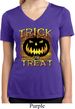Halloween Trick or Treat Ladies Moisture Wicking V-neck Shirt