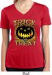 Halloween Trick or Treat Ladies Moisture Wicking V-neck Shirt