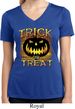 Halloween Trick or Treat Ladies Moisture Wicking V-neck Shirt