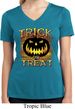 Halloween Trick or Treat Ladies Moisture Wicking V-neck Shirt