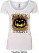 Halloween Trick or Treat Ladies Scoop Neck Shirt