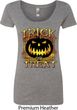 Halloween Trick or Treat Ladies Scoop Neck Shirt
