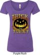 Halloween Trick or Treat Ladies Scoop Neck Shirt