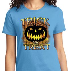 Halloween Trick or Treat Ladies Shirt