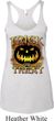 Halloween Trick or Treat Ladies Tri Blend Racerback Tank Top