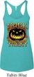 Halloween Trick or Treat Ladies Tri Blend Racerback Tank Top