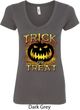 Halloween Trick or Treat Ladies V-Neck Shirt