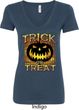 Halloween Trick or Treat Ladies V-Neck Shirt
