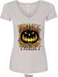 Halloween Trick or Treat Ladies V-Neck Shirt