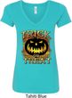 Halloween Trick or Treat Ladies V-Neck Shirt
