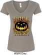 Halloween Trick or Treat Ladies V-Neck Shirt
