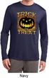 Halloween Trick or Treat Mens Dry Wicking Long Sleeve Shirt