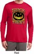 Halloween Trick or Treat Mens Dry Wicking Long Sleeve Shirt