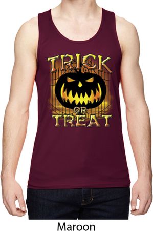 Halloween Trick or Treat Mens Moisture Wicking Tanktop