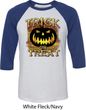 Halloween Trick or Treat Mens Raglan Shirt