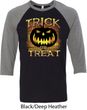 Halloween Trick or Treat Mens Raglan Shirt
