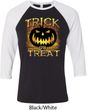 Halloween Trick or Treat Mens Raglan Shirt