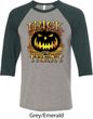 Halloween Trick or Treat Mens Raglan Shirt