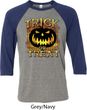 Halloween Trick or Treat Mens Raglan Shirt