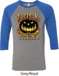 Halloween Trick or Treat Mens Raglan Shirt