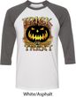 Halloween Trick or Treat Mens Raglan Shirt