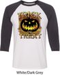 Halloween Trick or Treat Mens Raglan Shirt