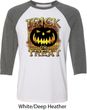 Halloween Trick or Treat Mens Raglan Shirt