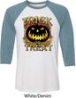 Halloween Trick or Treat Mens Raglan Shirt