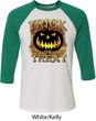 Halloween Trick or Treat Mens Raglan Shirt