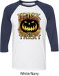 Halloween Trick or Treat Mens Raglan Shirt