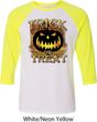 Halloween Trick or Treat Mens Raglan Shirt