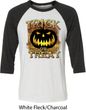 Halloween Trick or Treat Mens Raglan Shirt
