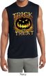 Halloween Trick or Treat Mens Sleeveless Moisture Wicking Shirt