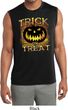Halloween Trick or Treat Mens Sleeveless Moisture Wicking Shirt