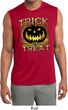 Halloween Trick or Treat Mens Sleeveless Moisture Wicking Shirt