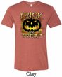 Halloween Trick or Treat Mens Tri Blend Crewneck Shirt
