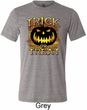 Halloween Trick or Treat Mens Tri Blend Crewneck Shirt
