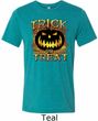 Halloween Trick or Treat Mens Tri Blend Crewneck Shirt