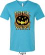 Halloween Trick or Treat Mens Tri Blend V-neck Shirt