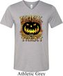 Halloween Trick or Treat Mens Tri Blend V-neck Shirt