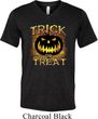 Halloween Trick or Treat Mens Tri Blend V-neck Shirt