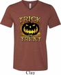 Halloween Trick or Treat Mens Tri Blend V-neck Shirt