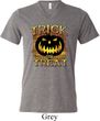 Halloween Trick or Treat Mens Tri Blend V-neck Shirt