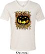 Halloween Trick or Treat Mens Tri Blend V-neck Shirt
