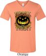 Halloween Trick or Treat Mens Tri Blend V-neck Shirt