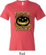 Halloween Trick or Treat Mens Tri Blend V-neck Shirt