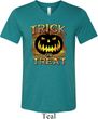 Halloween Trick or Treat Mens Tri Blend V-neck Shirt