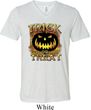Halloween Trick or Treat Mens Tri Blend V-neck Shirt