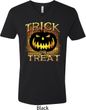 Halloween Trick or Treat Mens V-Neck Shirt
