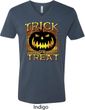 Halloween Trick or Treat Mens V-Neck Shirt